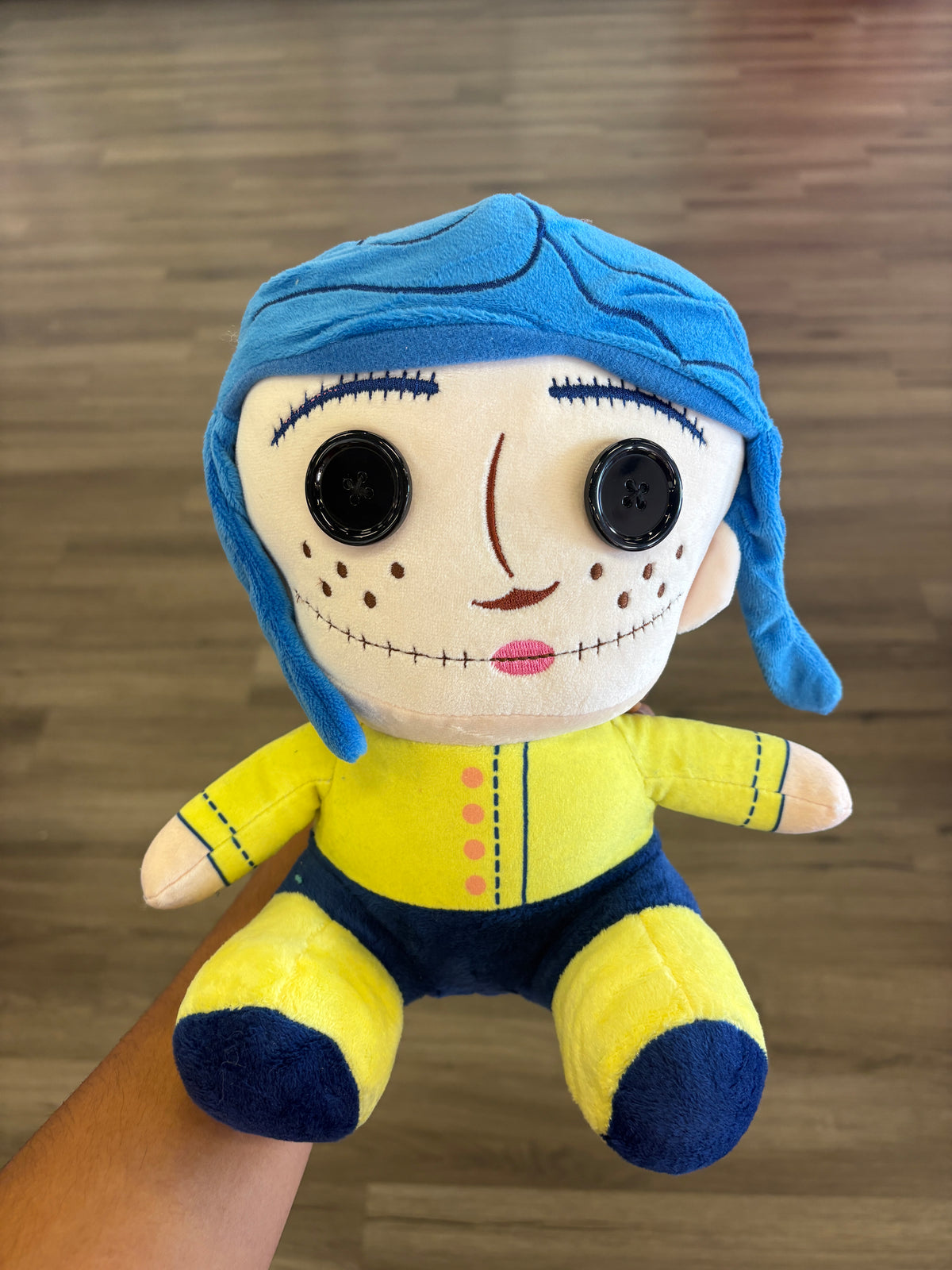 Coraline button eyes plush