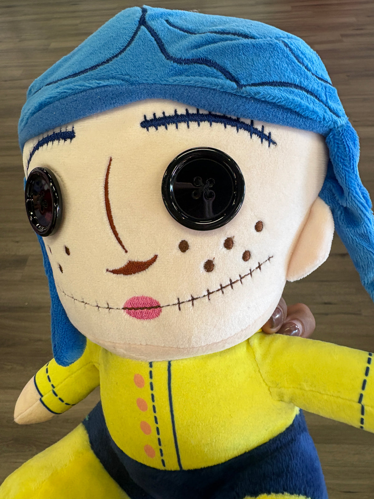 Coraline button eyes plush