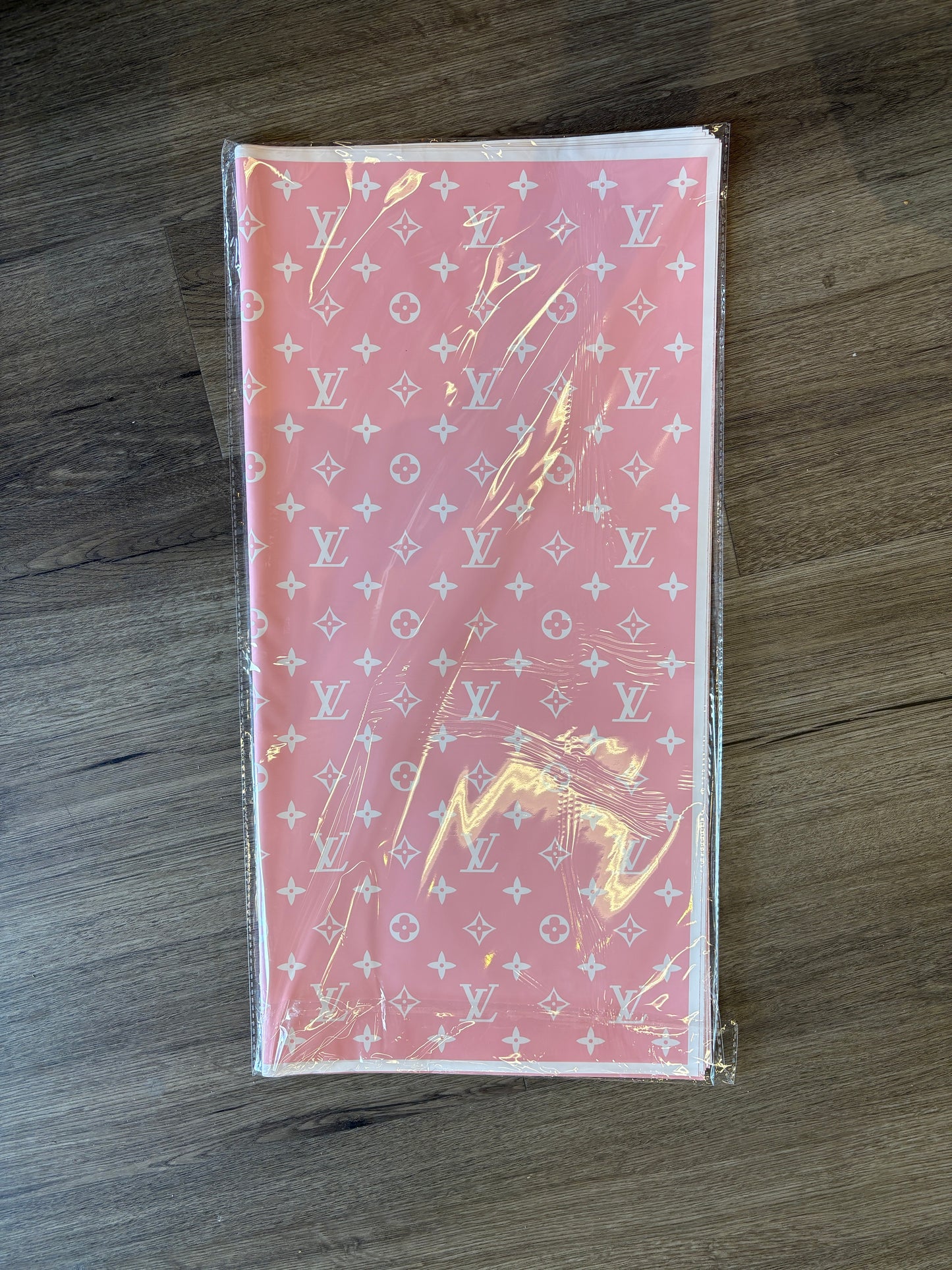 Light pink LV with white edge
