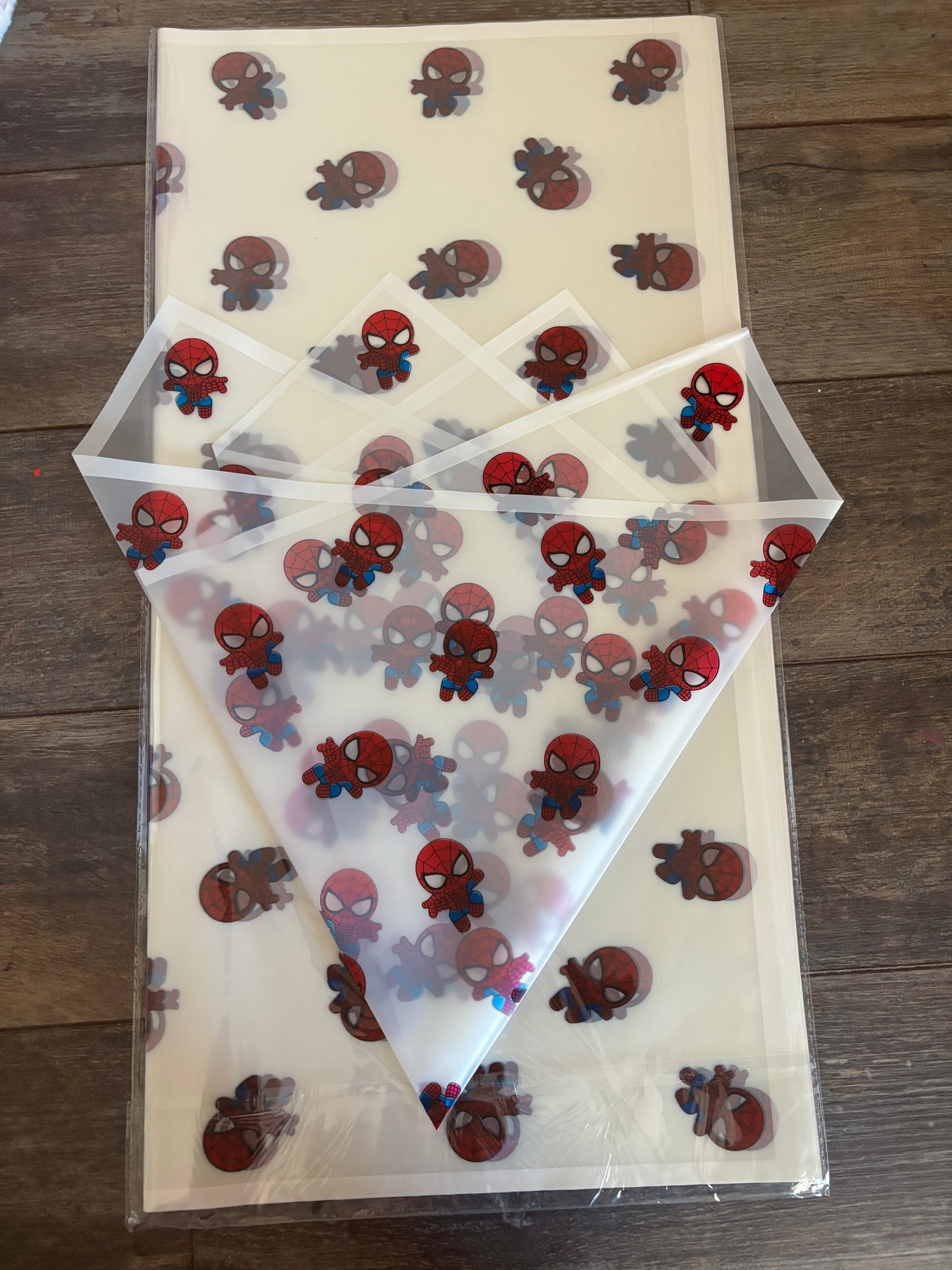 Transparent white Spiderman 🕸️