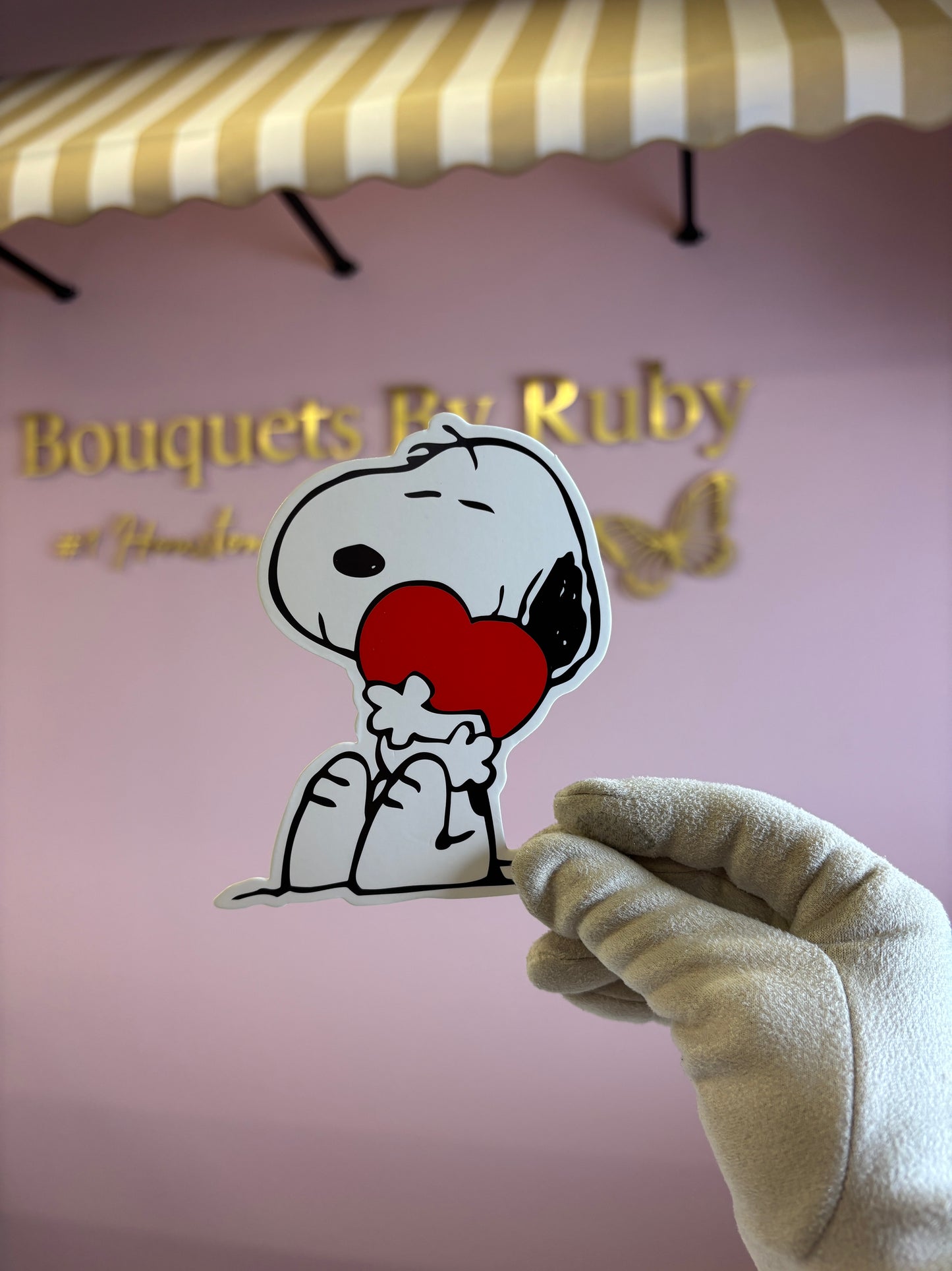 Snoopy hugging heart❤️