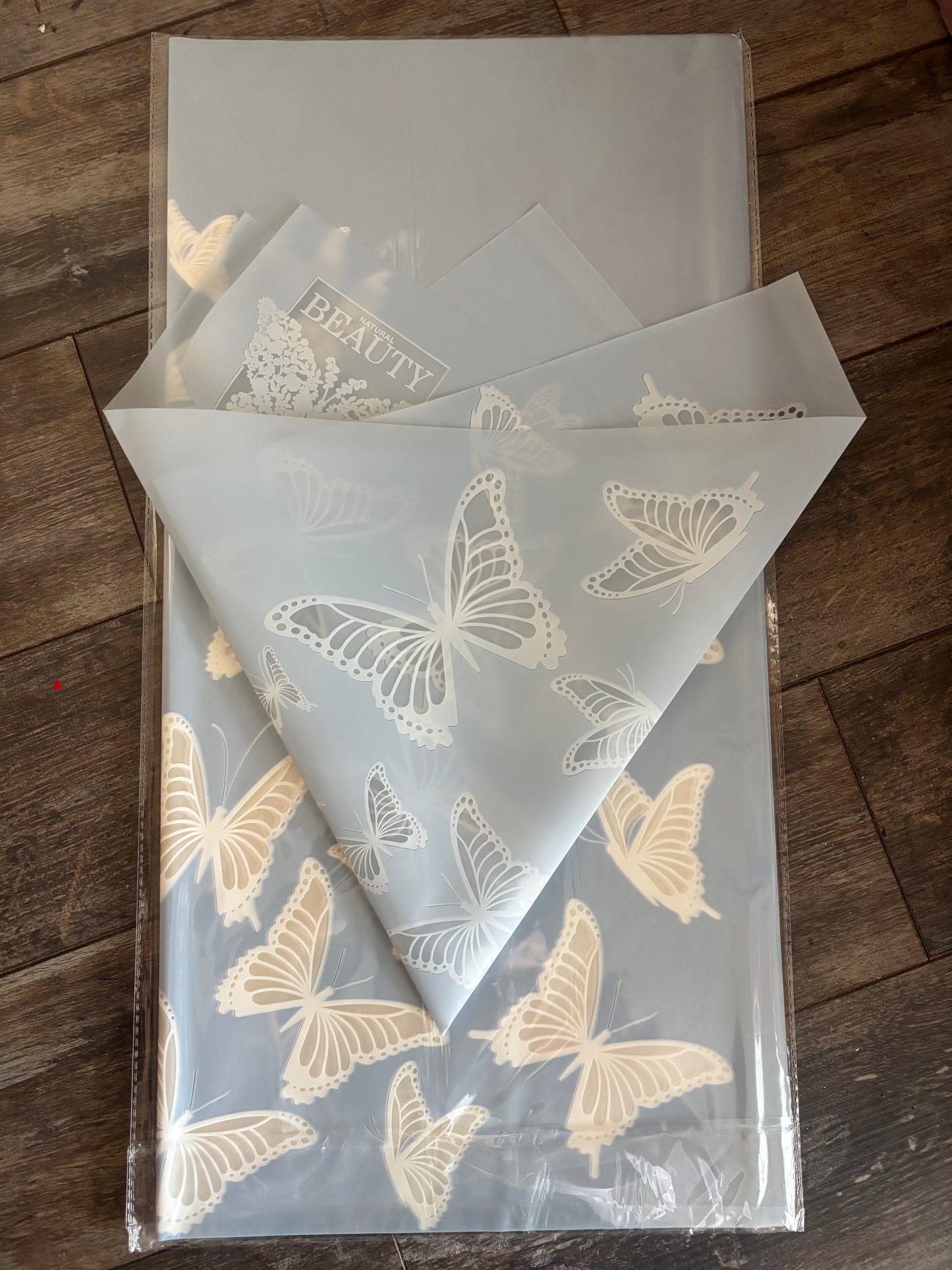 Light blue with butterflies 🦋