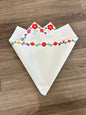 Colorful flower edge white 🌺