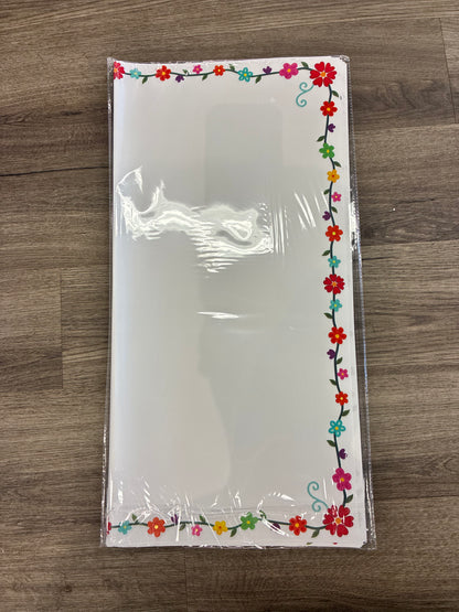 Colorful flower edge white 🌺