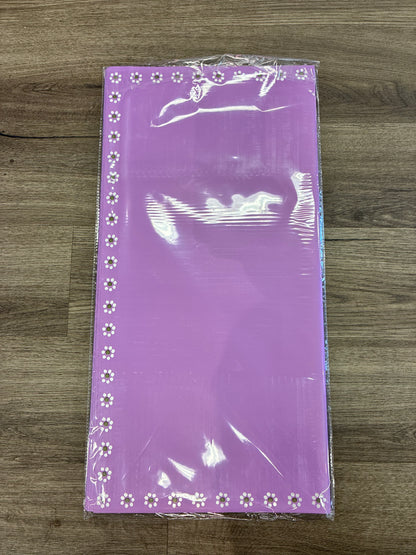 Purple barro paper with flower on edge 🌻