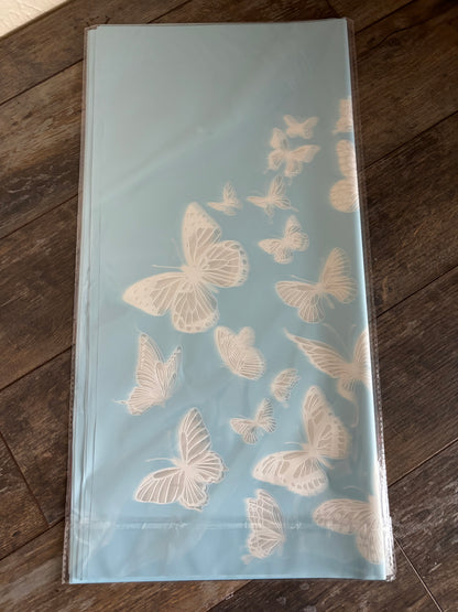 Light blue with butterflies printed 🦋