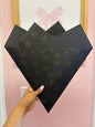 Mini hearts printed Black paper