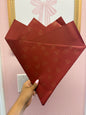 Mini hearts printed in solid red