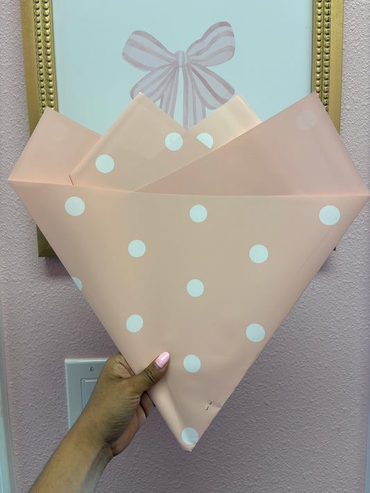 Polka dots melon pink