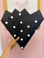 Black with polka dots