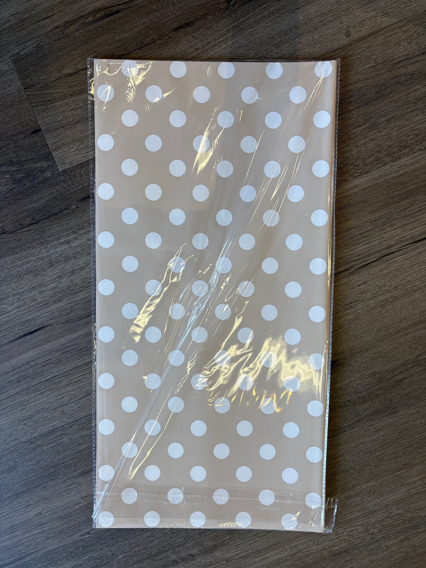 Beige polka dots