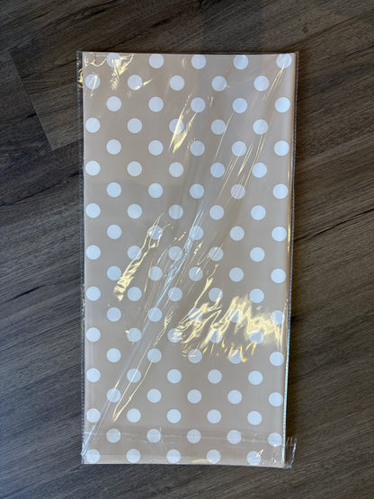 Beige polka dots