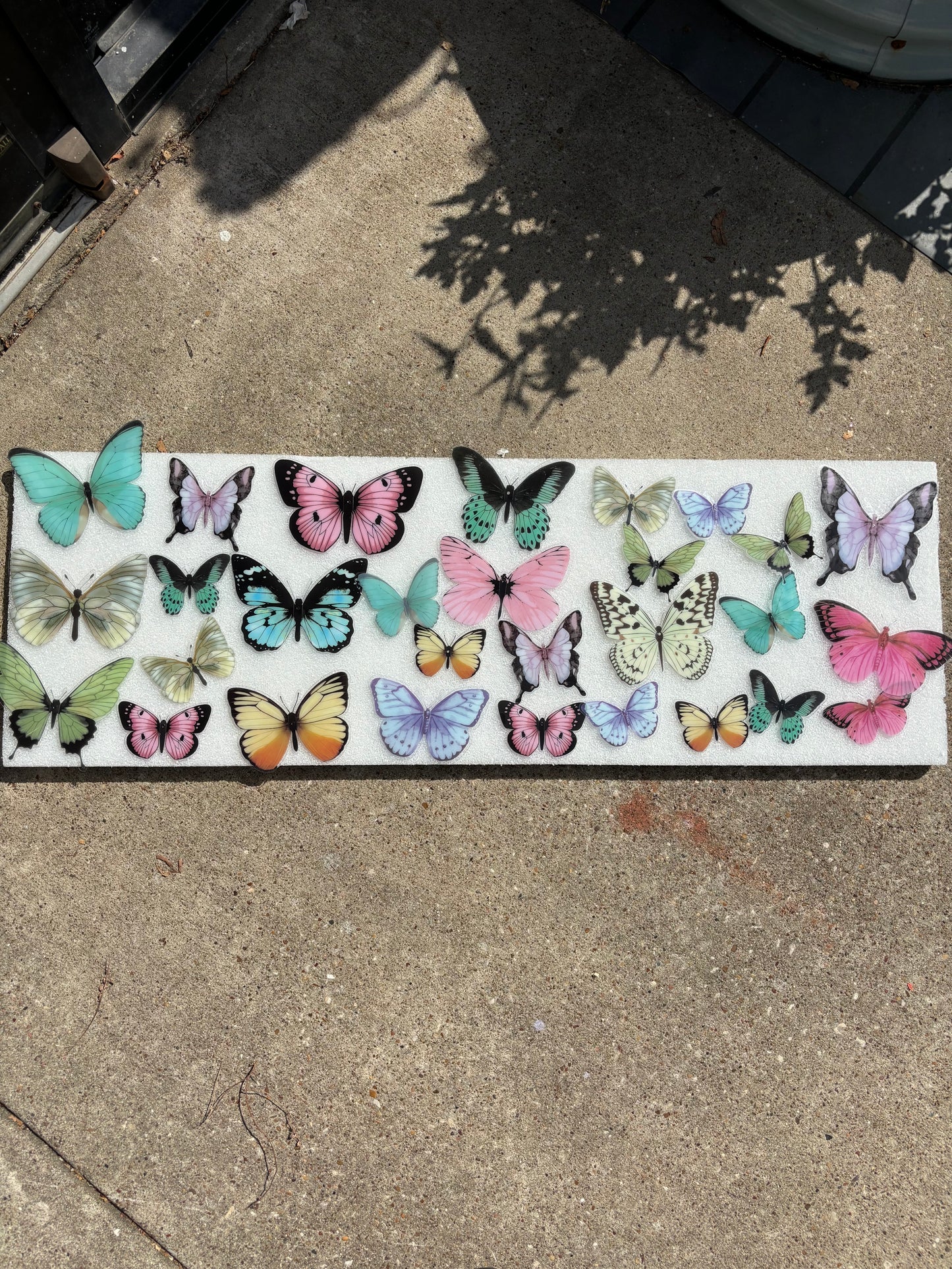 29 pcs plastic aesthetic butterflies 🦋