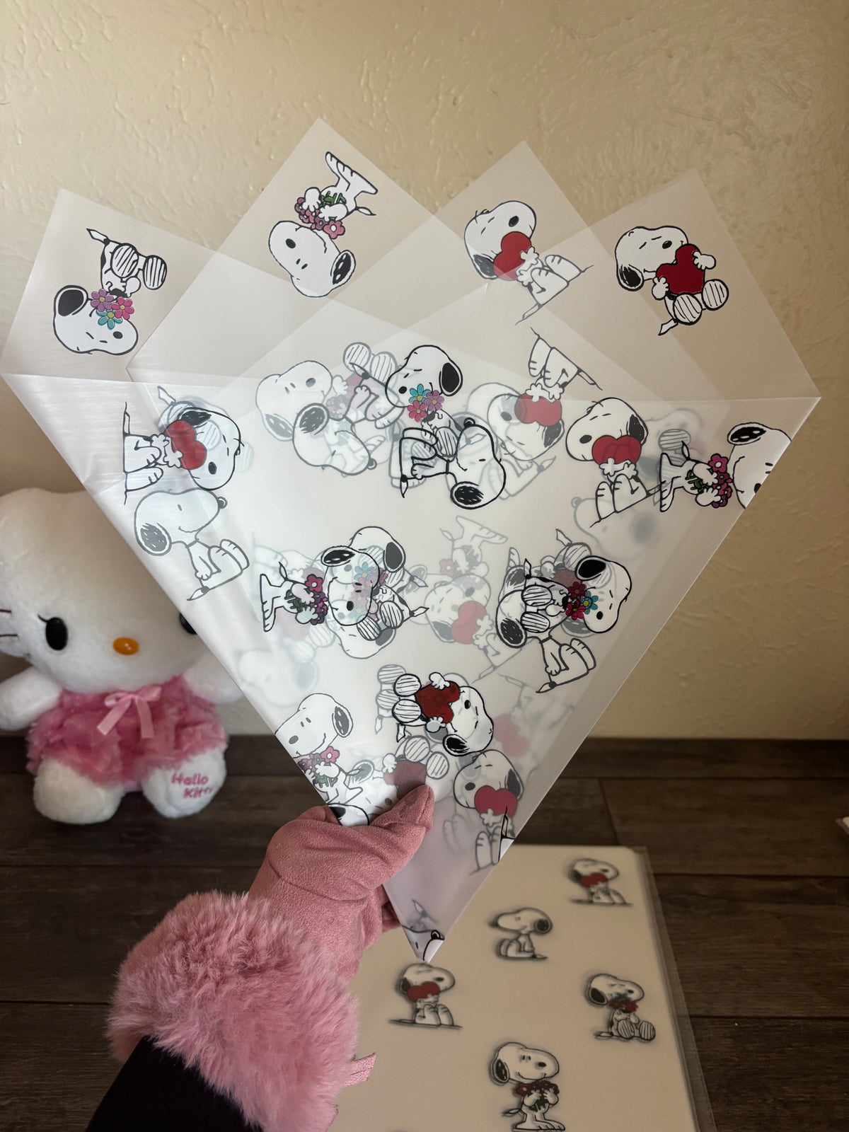 Translucent white snoopy