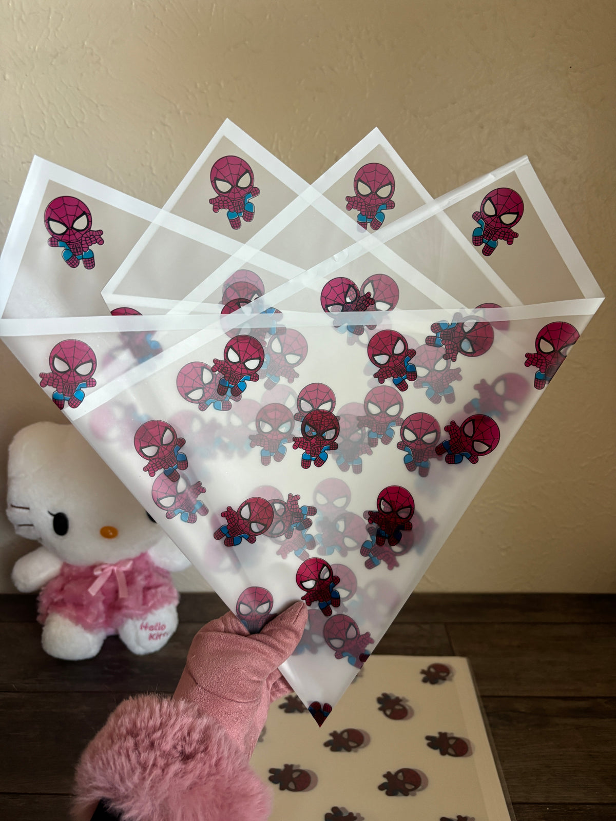 Transparent white Spiderman 🕸️