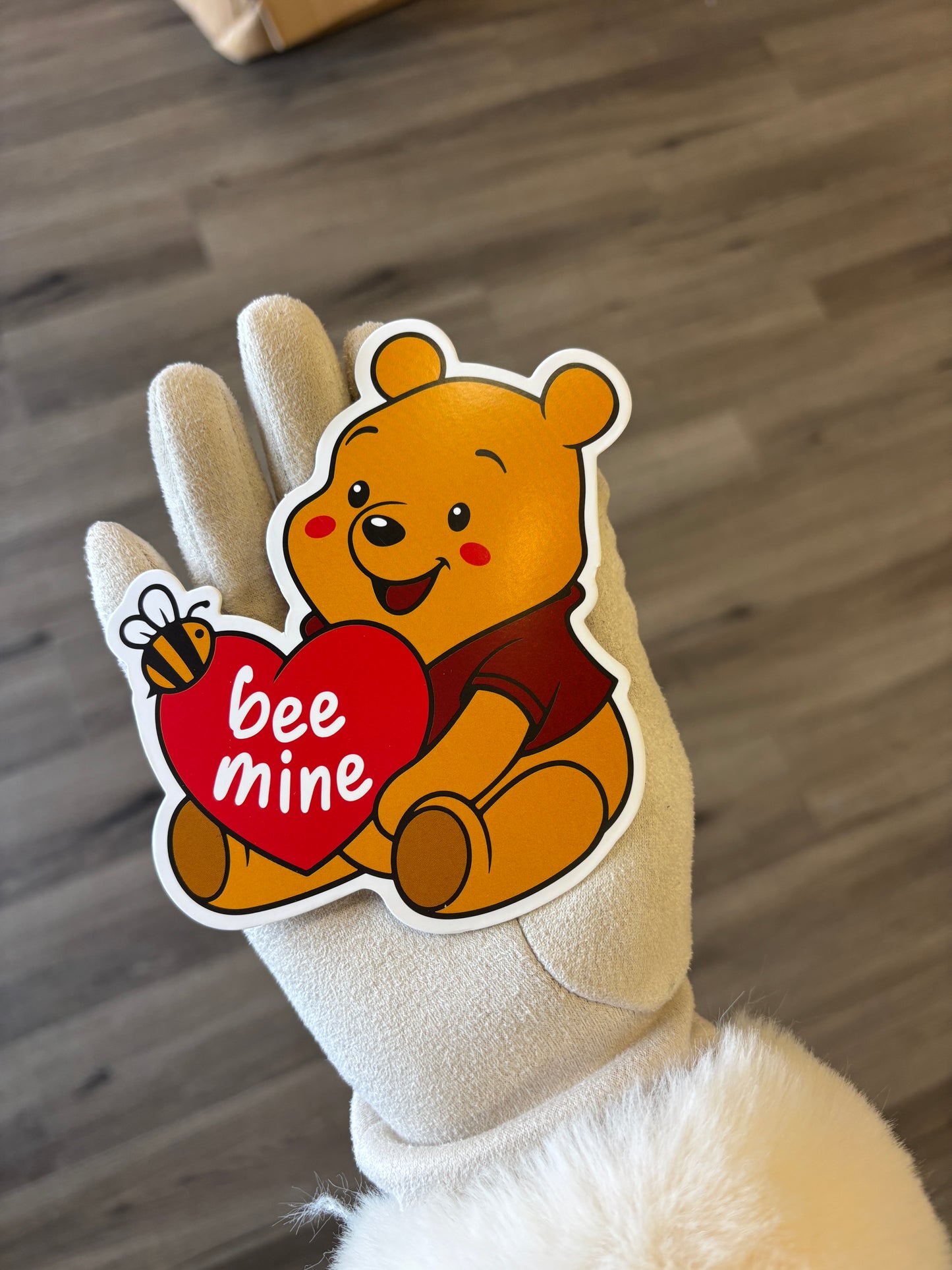 Sitting down Winnie the Pooh bee mine 🍯