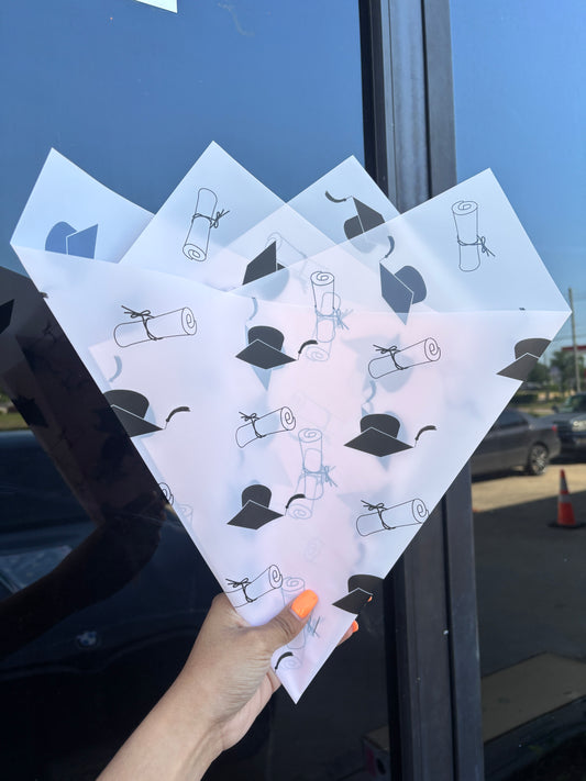 Graduation light pink paper 🎓