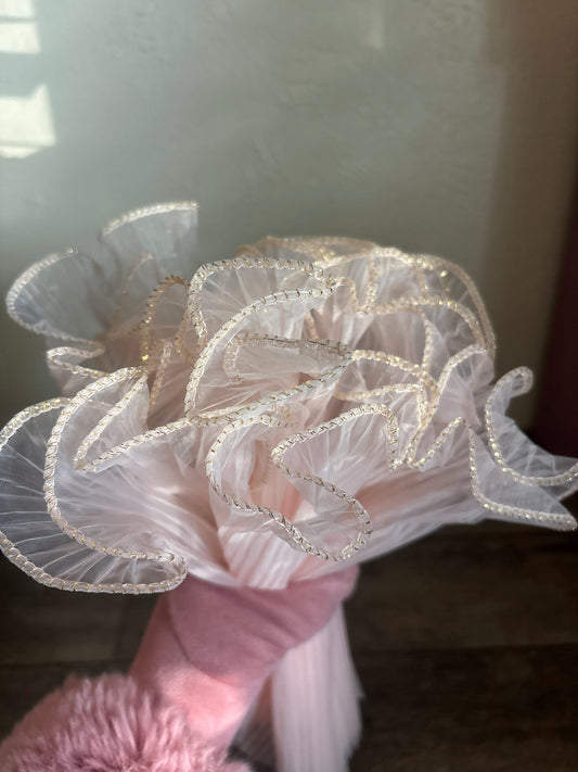 Light pink with gold accent on trim ✨