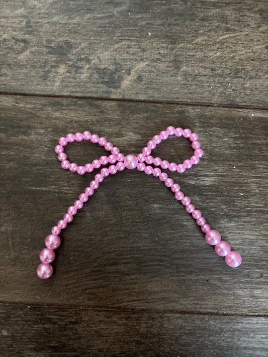 Pink pearl bow🎀